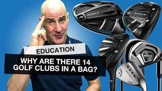 Why are there 14 GOLF CLUBS in a bag and what do they all do Golf Basics [upl. by Massimo]