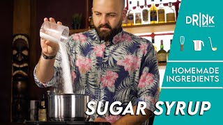 How to make Sugar Syrup  The Cocktail Kitchen [upl. by Tobin857]