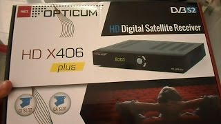 Opticum X406 Plus review 720p HD [upl. by Nilhsa]