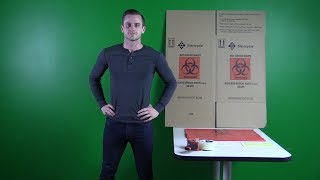 Regulated Medical Waste Box Assembly and Disposal [upl. by Nnaesor]