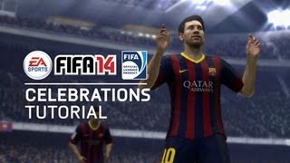 FIFA 14  All New Celebrations Tutorial [upl. by Adelia21]