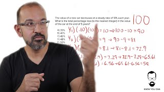 PERCENTAGE WORD PROBLEM FOR THE PSAT SAT amp ACT [upl. by Collin]