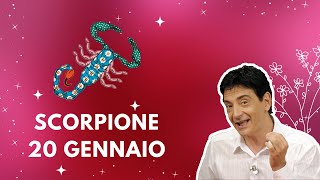 Scorpione ♏️ Sabato 20 Gennaio 🔮 Oroscopo Paolo Fox  Delusi dal vostro astro guida [upl. by Greeley]