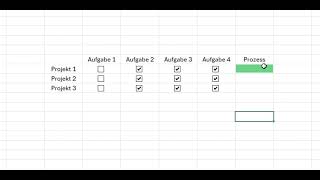 Fortschritt mit Diagramm und Kontrollkästchen Part 2 Tutorial Excel [upl. by Olympias]