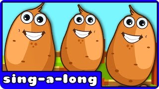 Potato Song  Nursery Rhyme  With Lyrics by HooplaKidz SingALong [upl. by Strander]