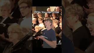 POV you join choir funny lol choir singing silly [upl. by Verna]