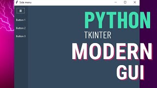 Python Modern GUI with Tkinter [upl. by Herriott137]