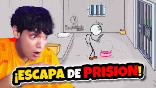 ¡Tengo que ESCAPAR de la PRISIÓN👮🏻😱  The Henry Stickmin [upl. by Ahsiemal]