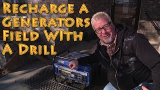 How to Fix a Generator  Recharge a Generators Field With a Drill [upl. by Jehial301]