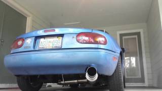 1995 Miata Manzo Catback Exhaust [upl. by Turnheim]