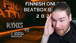 RYHIS vs LEEP  Finnish Online Beatbox Battle 2022  REACTION [upl. by Etteve]