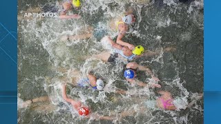 Olympic triathlons in Paris put focus on making urban waterways like the Potomac swimmable [upl. by Devon214]