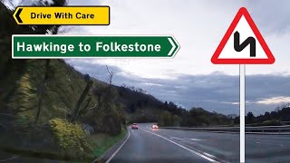 Driving Hawkinge to Folkestone [upl. by Aihtak366]