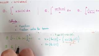 Calculer une INTÉGRALE  Méthode  Exemple  Maths Prépa Licence [upl. by Kcirdes416]