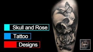 Best Skull and Rose Tattoo Designs [upl. by Mun]