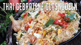 Rezept PAD WOONSEN Gebratene Glasnudeln mit Gemüse amp Eiern  Thailändische Küche ผัดวุ้นเส้น [upl. by Lenahs]