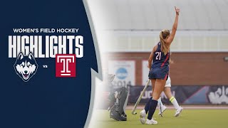 HIGHLIGHTS  UConn Field Hockey vs Temple [upl. by Schmitt]