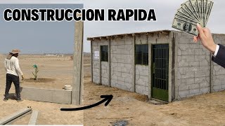 COMO hacer CASA en 10 HORAS usando PLACAS de CONCRETO  BLOQUES DE HORMIGON prefabricado [upl. by Galer]