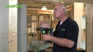 Boren met de Festool schroefboormachine PDC 18 en boorhamer BHC 18  Festool NL [upl. by Olympium]