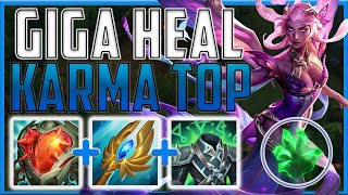 Looking for MASSIVE heals with this tanky style top lane Karma build  Karma Top  Season 14 LoL [upl. by Udall]