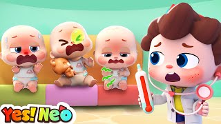 Ten Little Babies Got Sick  Learn Numbers  Baby Care  Nursery Rhyme amp Kids Song  Yes Neo [upl. by Attenal526]