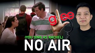 No Air Finn Part Only  Karaoke  Glee Version [upl. by Tare]