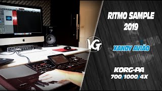 RITMO SAMPLE XANDY AVIÃO 2019  KORG PA700  PA1000  PA4X [upl. by Yadahs]