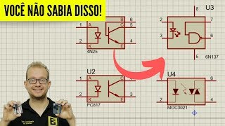 Optoacoplador  Como Funciona e Tipos de Saída Fotoacoplada  Eletrônica Fácil [upl. by Fadiman]
