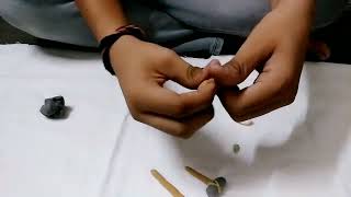 Clay Art Video  How to make Stone Age tools and weapons with Clay  clay art by priyanshu [upl. by Rett638]