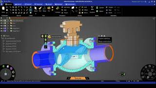 ANSYS Discovery – Internal Fluid Flow Analysis of NonReturn Valve [upl. by Alleahcim708]