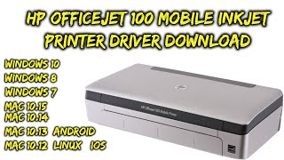 HP Officejet 100 mobile inkjet printer Driver Download [upl. by Kerby501]