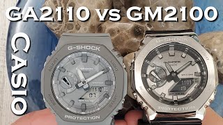 Casio GM21001A vs GA21108A  Metal Bezel vs Resin Bezel  Which One is Better [upl. by Jegar]