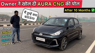 Hyundai Aura CNG Ownership Review 🔥 Long Term Ownership Review of Aura CNG [upl. by Oznerol]