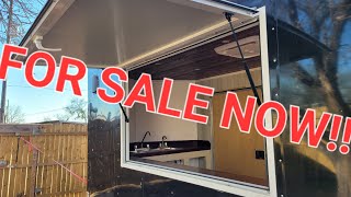 FOR SALE NOWCargo Trailer converted to Concession Trailer [upl. by Gilmer]