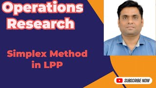 Simplex Method in LPP [upl. by Adialeda589]