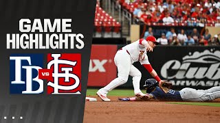 Rays vs Cardinals Game Highlights 8624  MLB Highlights [upl. by Ahsla96]