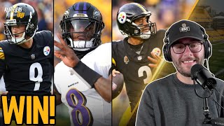 Steelers Beat Ravens In Old School AFC North Beatdown [upl. by Jandy]