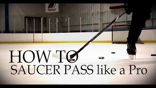 How To Saucer Pass like a pro sauce pass king Upper Corner Hockey on ice [upl. by Bobinette]