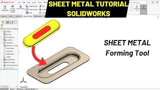 Sheet Metal solidworks Forming Tool  Robo CAD [upl. by Reames]