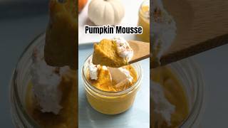 Pumpkin Mousse Recipe DairyFree🌱easydessert vegandessert shorts dairyfree [upl. by Esinereb]