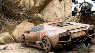 Rebuilding Lamborghini Reventon  Forza Horizon 5  Logitech G29 Gameplay [upl. by Yellek]