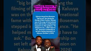 Chadwick Boseman Big Bro ed Daniel Kaluuya During Black Panther ChadwickBoseman DanielKaluuya [upl. by Aitnahc]