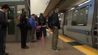 Richmond Train Arriving at Lake Merritt BART HD [upl. by Ardeed]