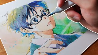 Drawing Kousei Arima from Your Lie in April [upl. by Asital]