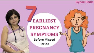 7 Earliest Pregnancy Symptoms Before Missed Period in 3 minutes  Hindi  Dr Neera Bhan [upl. by Affra388]