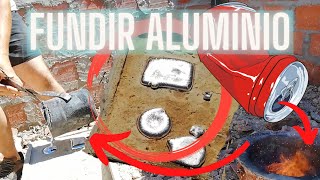 Como fundir alumínio em casa SIMPLES  Simple DIY metal foundryCastingrecycling aluminum cans [upl. by Mireielle]