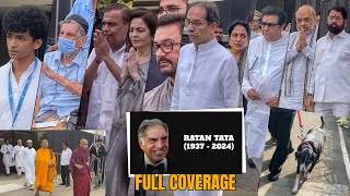 Ratan Tata Family Politicians Businessman But No Bollywood Celeb arrives at Ratan Tata Last Rit [upl. by Nwahs]