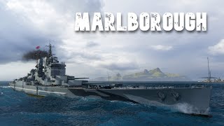 World of WarShips Marlborough  6 Kills 274K Damage [upl. by Nairdna]