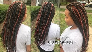 HOW TO DO GODDESS FAUX LOCS WITH MARLEY HAIR amp MODEL MODEL SOFT DEEP CURL [upl. by Aubry]