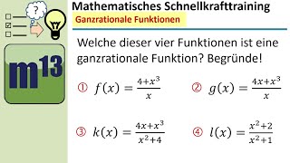 Ganzrationale Funktion  ja oder nein MST Serie [upl. by Tavie]